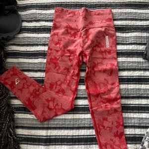 Gymshark Red Camo Leggings